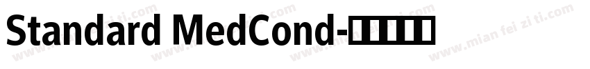 Standard MedCond字体转换